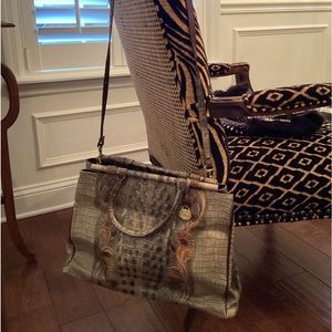 Classic embossed Alligator skin style purse